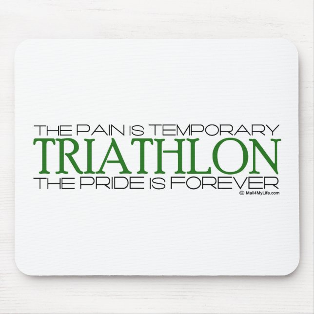 Tapis De Souris Triathlon - la fierté est Forever (Devant)
