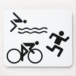 Tapis De Souris Triatholon - course à vélo