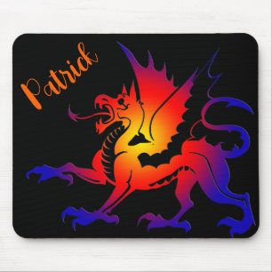 Tapis De Souris Tribal Color Dragon Personalised Mousepad