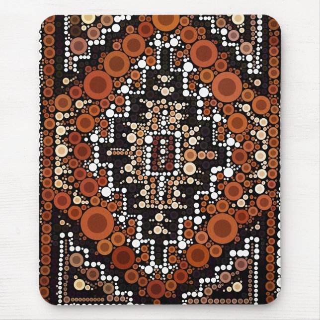 Tapis De Souris Tribal Native American Earth Tones Mosaic (Devant)