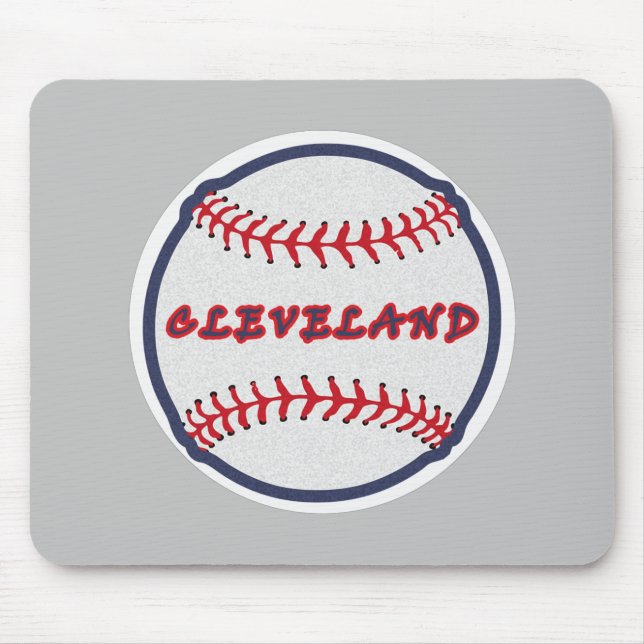Tapis De Souris Tribu indienne de Cleveland Hometown pour les fans (Devant)