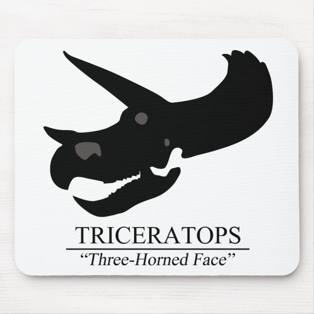 Tapis De Souris Tricératops Skull (Devant)