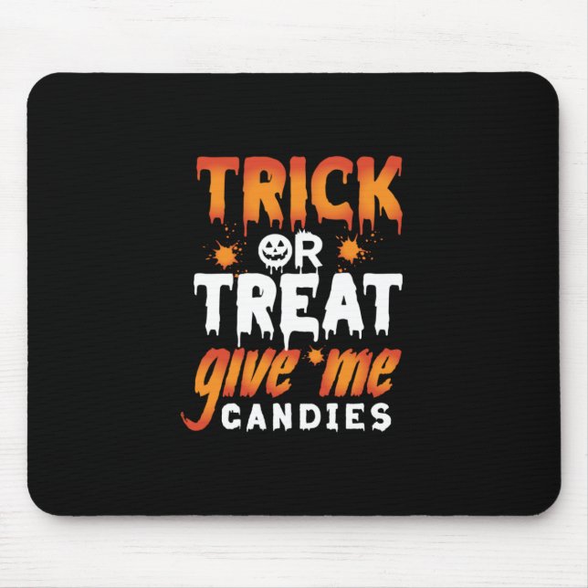 Tapis De Souris Trick d'Halloween (Devant)