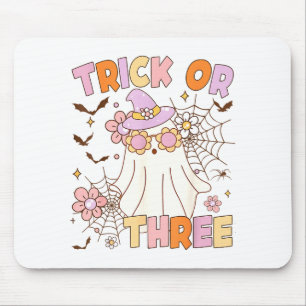 Tapis De Souris Trick Or Three Fantômes Mignons Groovy 3ème Annive
