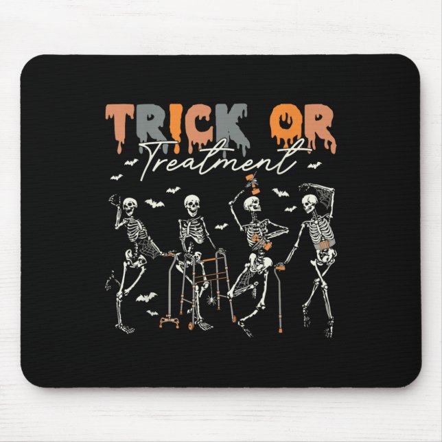 Tapis De Souris Trick Or Treatment Pt Physical Therapy Therapist H (Devant)