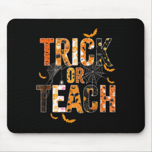 Tapis De Souris Trick Ou Enseigner Funny Halloween Teacher Shirt P