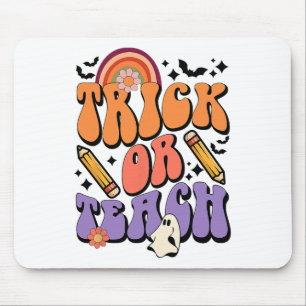 Tapis De Souris Trick Ou Enseigner Super Professeur Ghost Funny Ha