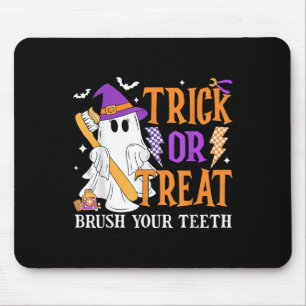 Tapis De Souris Trick Ou Traiter Bronzez Vos Dents Mignonne Fantôm