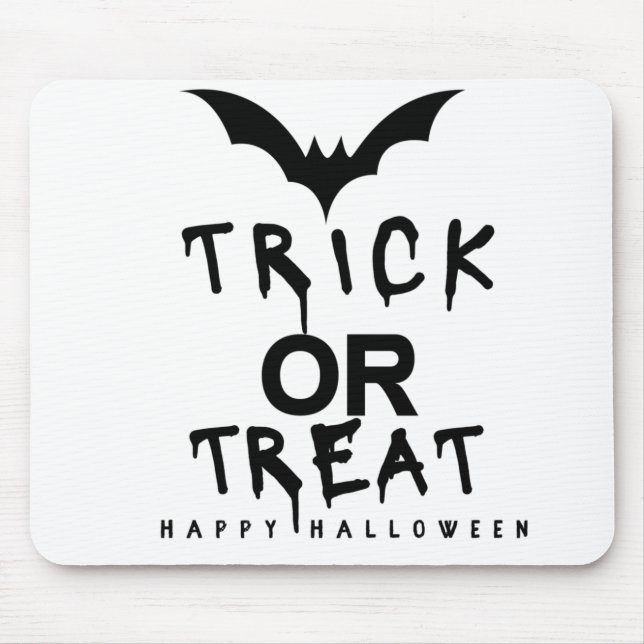 Tapis De Souris Trick ou traiter Halloween Citrouille Funny (Devant)