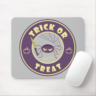 Tapis De Souris Trick ou traiter l'araignée halloween style Starbu