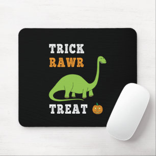 Tapis De Souris Trick Rawr Treat Cute Halloween Brontosaurus Dino
