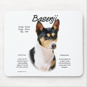 Tapis De Souris Tricolore Histoire Basenji, Tout sur Basenjis