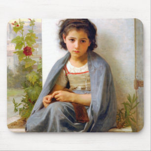 Tapis De Souris Tricot fille, Bouguereau