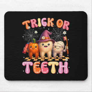 Tapis De Souris Tricoter Ou Dents Crew Dental Halloween Costumes F