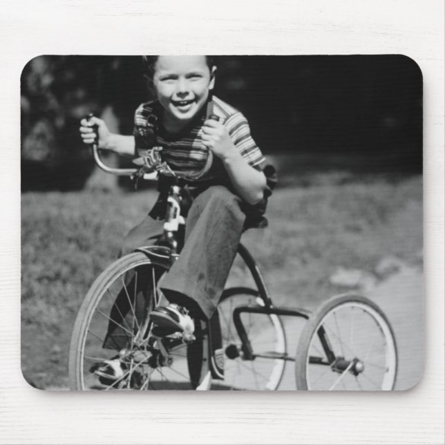 Tapis De Souris Tricycle d'équitation de garçon (Devant)