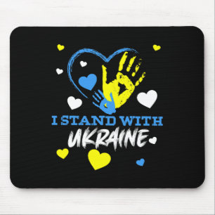 Tapis De Souris Trident ukrainien Drapeau ukrainien Drapeau ukrain
