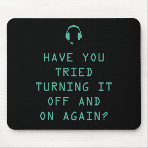 Tapis De Souris Tried le tournant marche-arrêt ? Humour de