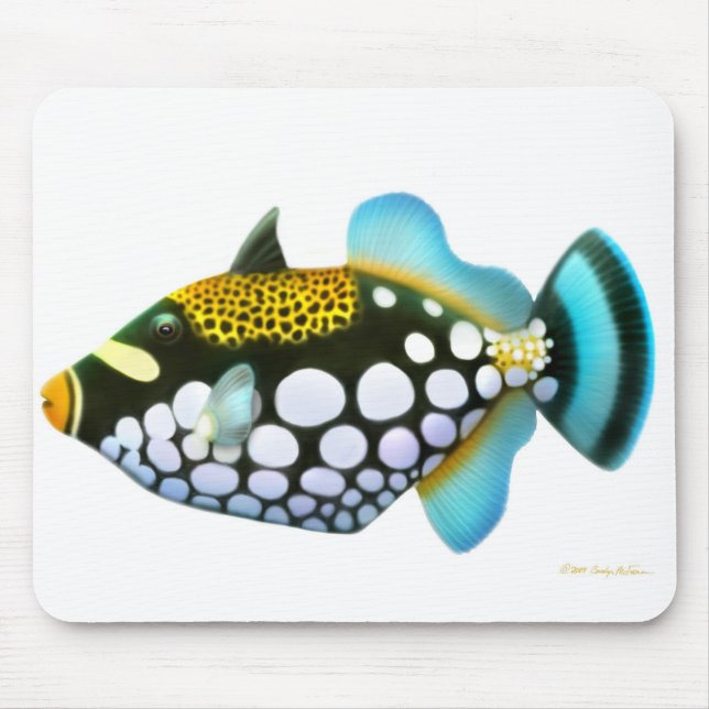 Tapis De Souris Triggerfish Mousepad de clown (Devant)