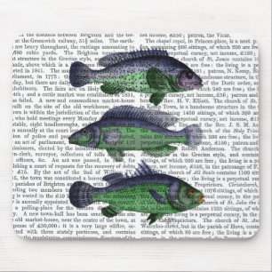 Tapis De Souris Trio poisson bleu et vert