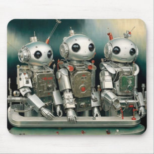 Tapis De Souris Trio robot de charme