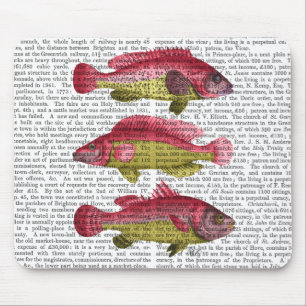 Tapis De Souris Trio rouge et jaune de poissons d'imaginaire