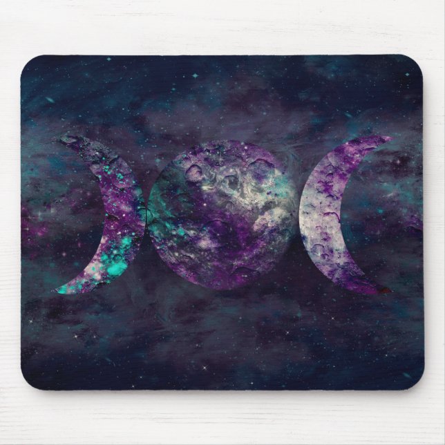 Tapis De Souris Triple Lune déesse Luna Univers (Devant)
