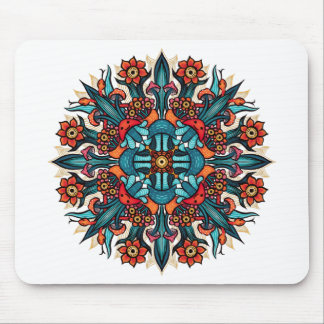 Tapis De Souris Trippy hippie psychedelic groovy mushroom mandala