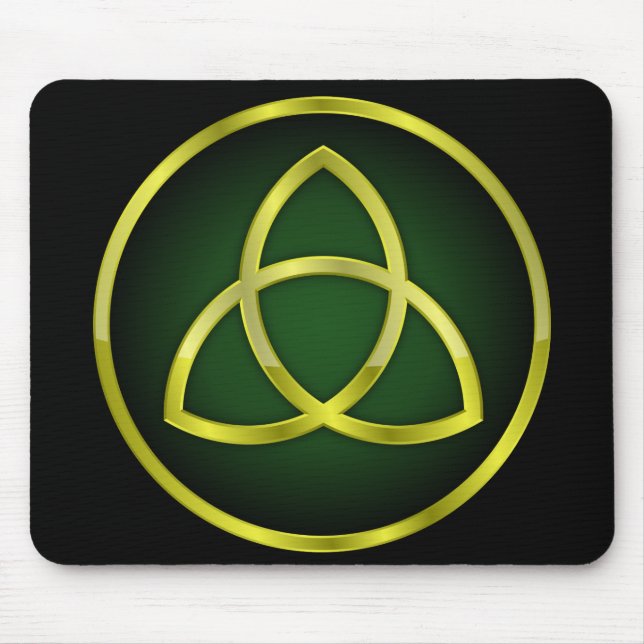 Tapis De Souris triquetra or et vert (Devant)