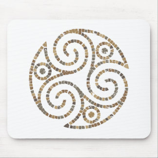 Tapis De Souris Triskelion Celtic - Triple symbole en spirale - Mo