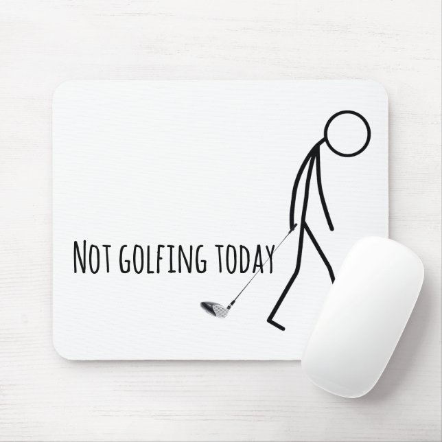Tapis De Souris Triste Stickman pour golfeur (Avec souris)