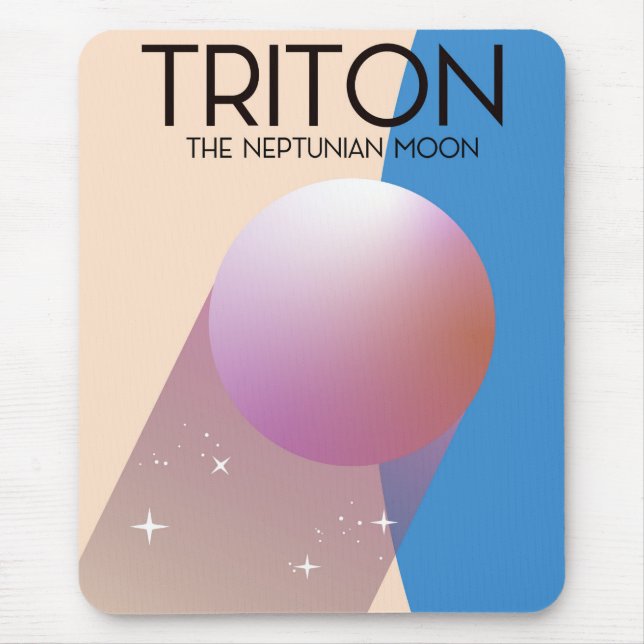 Tapis De Souris Triton - La lune de Neptune (Devant)