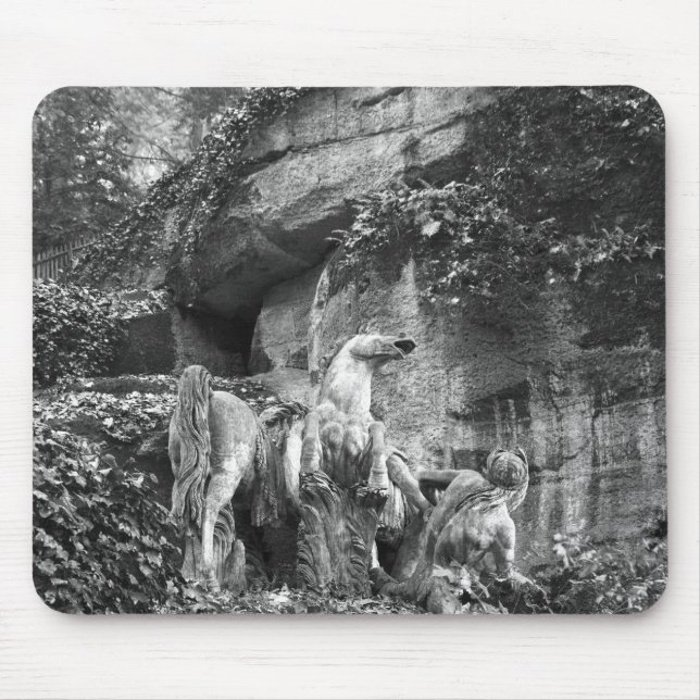 Tapis De Souris Tritons toilettant deux chevaux du soleil (Devant)