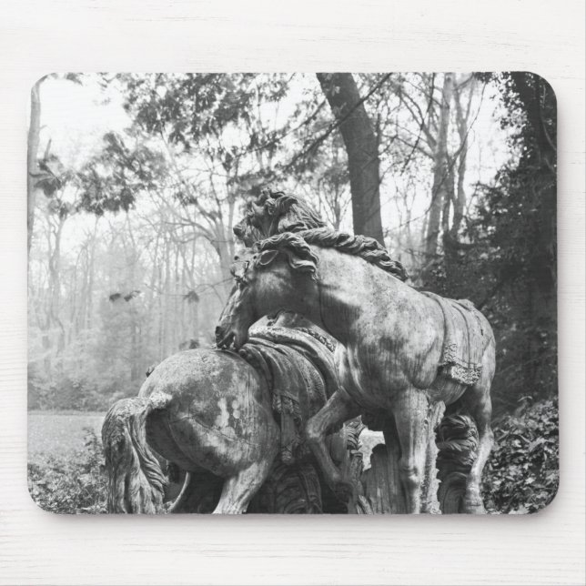 Tapis De Souris Tritons toilettant deux chevaux du soleil dedans (Devant)