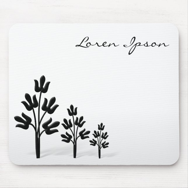 Tapis De Souris Trois arbres noirs (Devant)