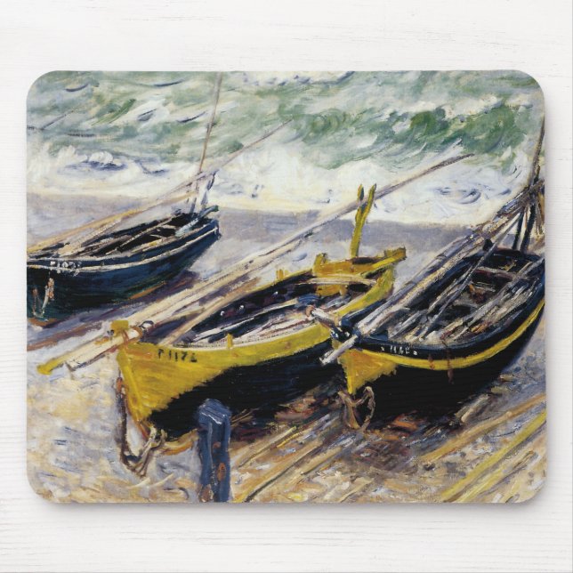 Tapis De Souris Trois bateaux de pêche (Devant)