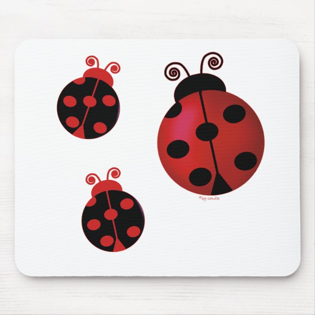 Tapis De Souris Trois coccinelles (Devant)