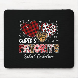 Tapis De Souris Trois cœurs Concierge de l'école préférée de Cupid