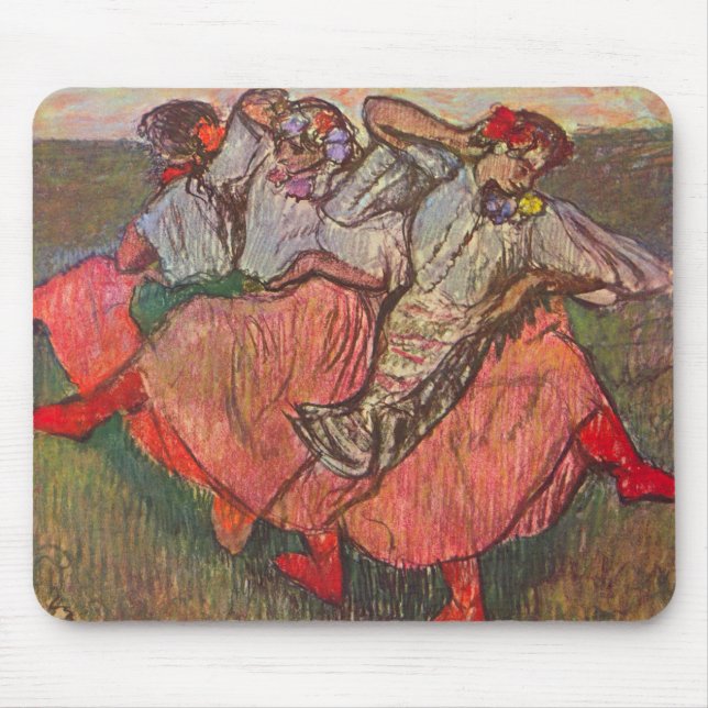 Tapis De Souris Trois Danseurs russes par Edgar Degas (Devant)