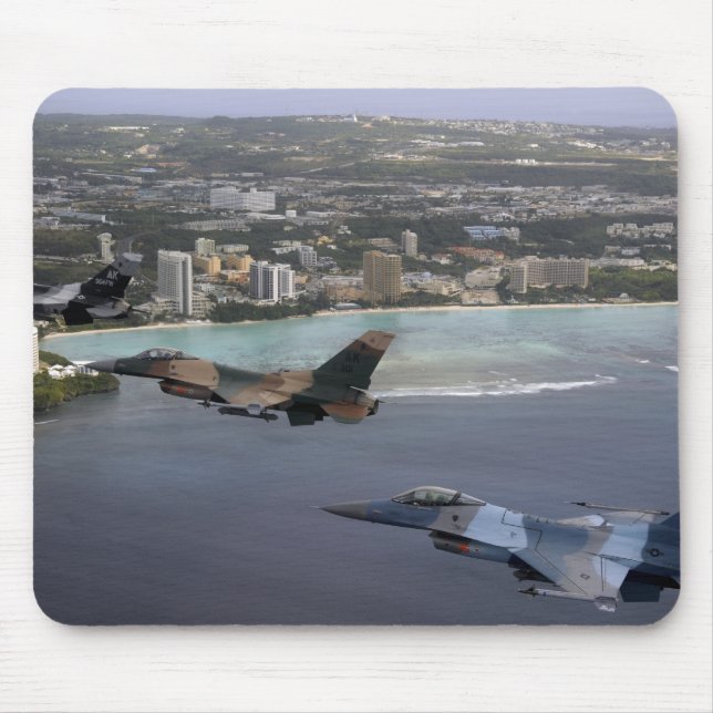 Tapis De Souris Trois Faucons F-16 volent en formation (Devant)