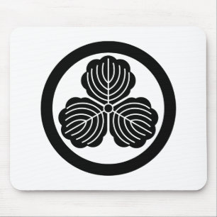 Tapis De Souris Trois feuilles de chêne en cercle