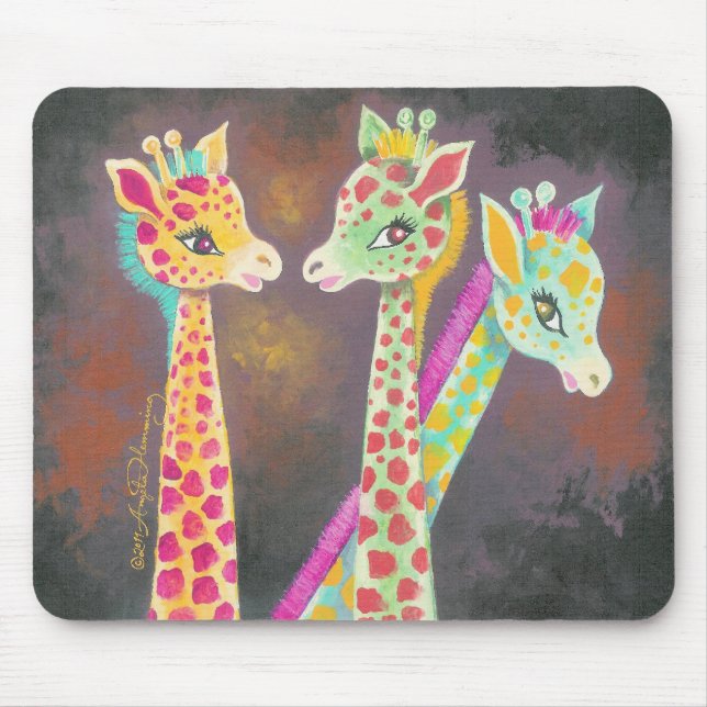 Tapis De Souris Trois girafes (Devant)