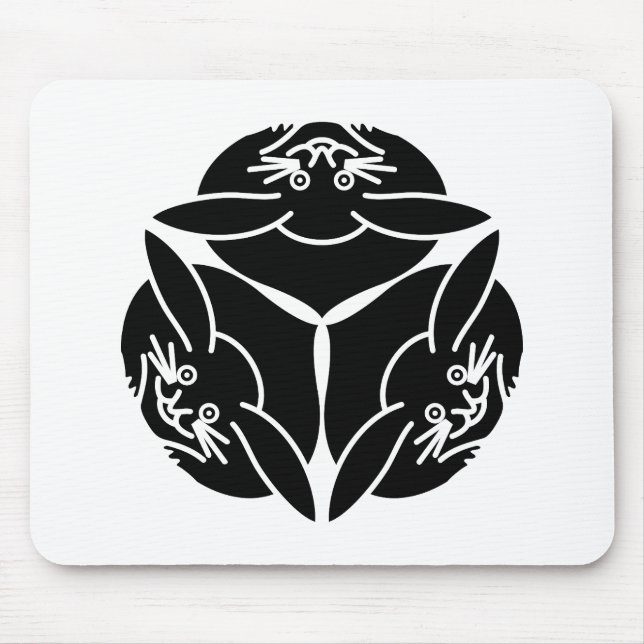 Tapis De Souris Trois lapins (Devant)