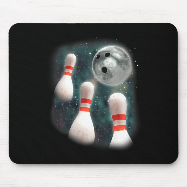 Tapis De Souris Trois Lune à bougie 3 Épingle à boeufs Étrange Bow (Devant)
