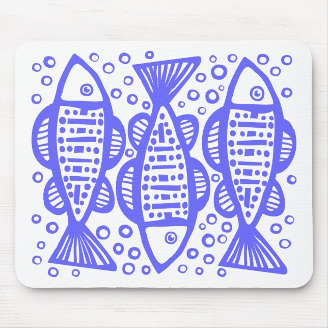 Tapis De Souris Trois poissons (Devant)