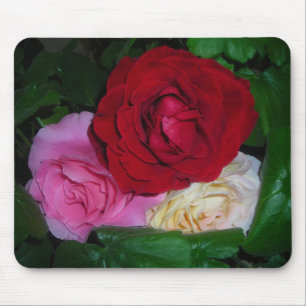 TAPIS DE SOURIS TROIS ROSES