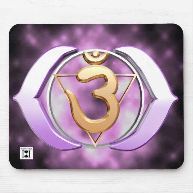 Tapis De Souris Troisième-Oeil Chakra Mousepad (Devant)