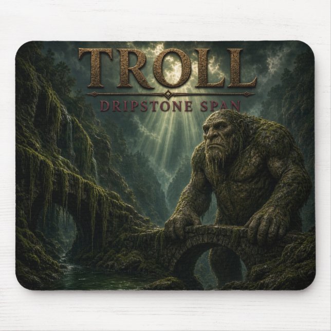 Tapis De Souris Troll Dripstone Span Dark Realism (Devant)