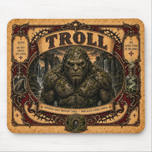 Tapis De Souris Troll, Monstre de Cirque Vintage