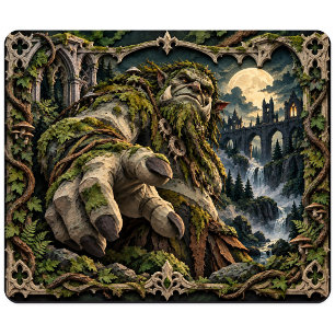 Tapis De Souris Troll, Monstre de Papier Découpé