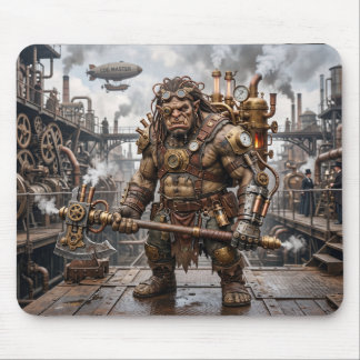 Tapis De Souris Troll Steampunk Dans Usine Steampunk